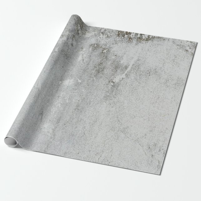 Mortar wall aged grey white black wrapping paper (Unrolled)