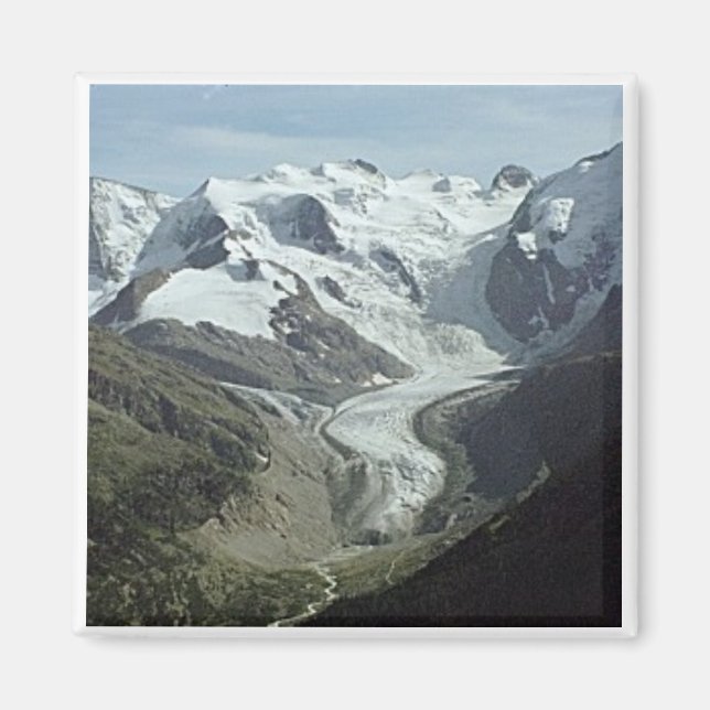 Mortaratch Glacier in Switzerland Magnet (Front)