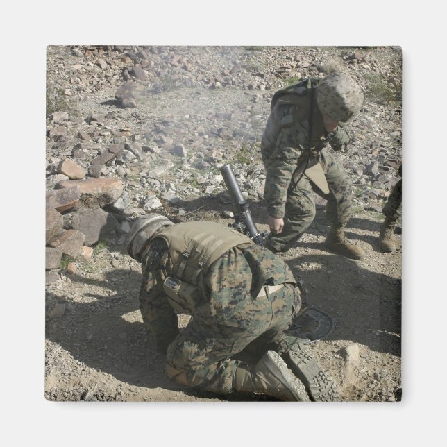 Mortarmen cover their ears and avert their eyes magnet (Front)