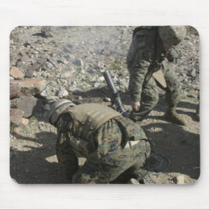 Mortarmen cover their ears and avert their eyes mouse pad