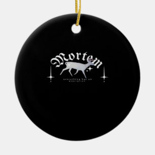 Mortem Whimsigoth Moody Art Ceramic Ornament