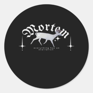 Mortem Whimsigoth Moody Art Classic Round Sticker