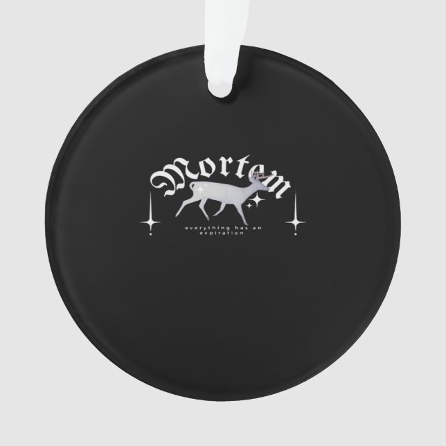 Mortem Whimsigoth Moody Art Ornament (Front)
