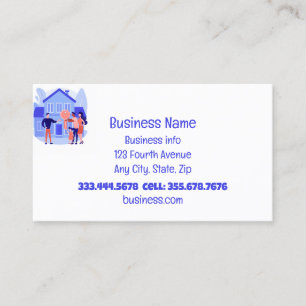 Mortgage Broker Specialist Financial Housing Business Card