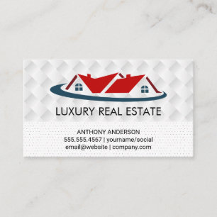 Mortgage House Real Estate logo Business Card