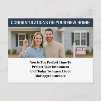 Mortgage Protection Postcard for Insurance Agents