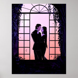 Morticia and Gomez Poster