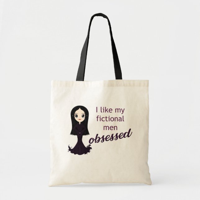 Morticia Obsessed Tote (Front)