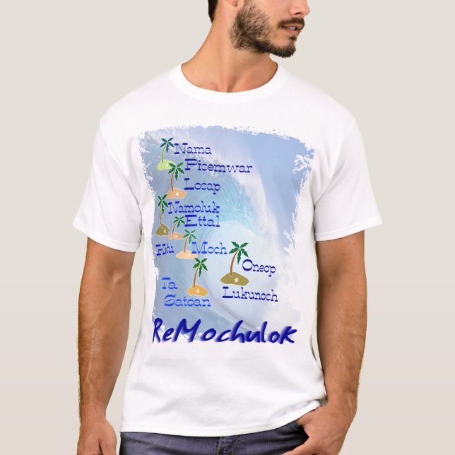 Mortlock Islands Map T-Shirt (Front)