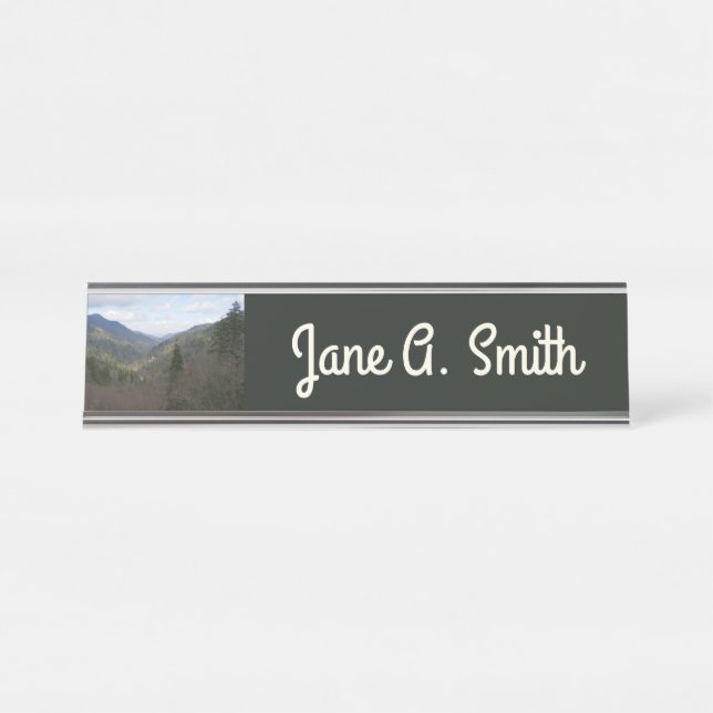 Morton Overlook at Great Smoky Mountains Desk Name Plate (Front)
