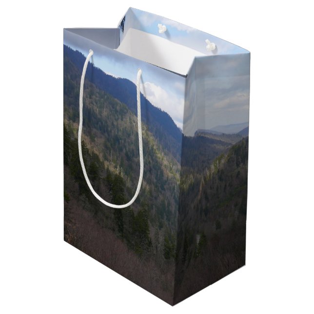 Morton Overlook at Great Smoky Mountains Medium Gift Bag (Back Angled)