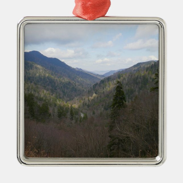 Morton Overlook at Great Smoky Mountains Metal Ornament (Front)