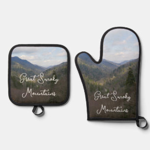 Morton Overlook at Great Smoky Mountains Oven Mitt & Pot Holder Set