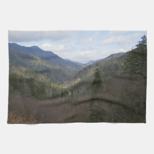 Morton Overlook at Great Smoky Mountains Tea Towel