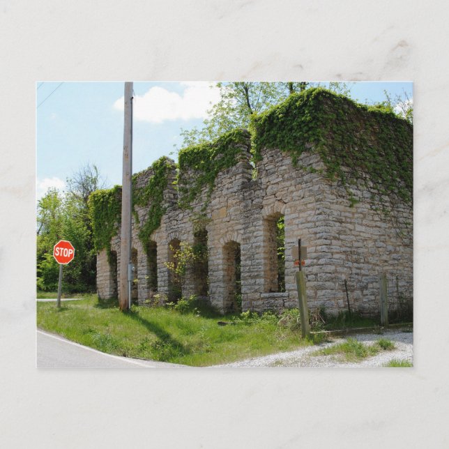 Mortuary and Casket Factory on Route 66 Postcard (Front)