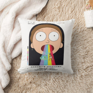 Morty Goodbye Moonmen Quote Graphic Cushion