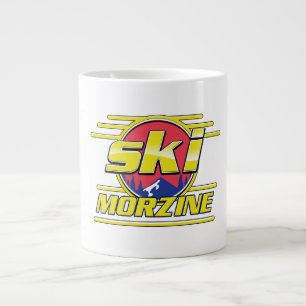 Morzine France Ski 80s logo Large Coffee Mug