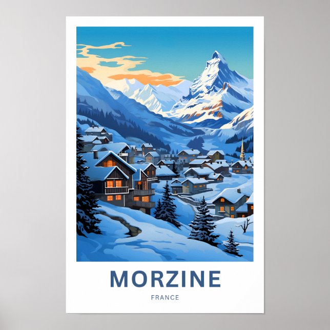 Morzine France Travel Print (Front)