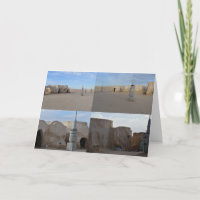 Mos Espa on planet Tatooine  Birthday card