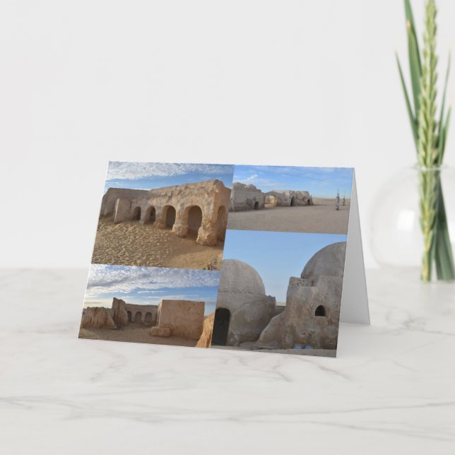 Mos Espa on planet Tatooine  Birthday card (Front)