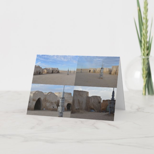 Mos Espa on planet Tatooine blank card (Front)