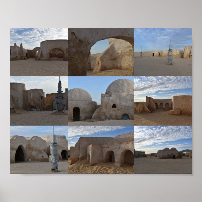 Mos Espa on planet Tatooine  Poster (Front)