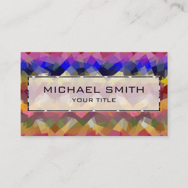 Mosaic Abstract Art #23 Business Card (Front)