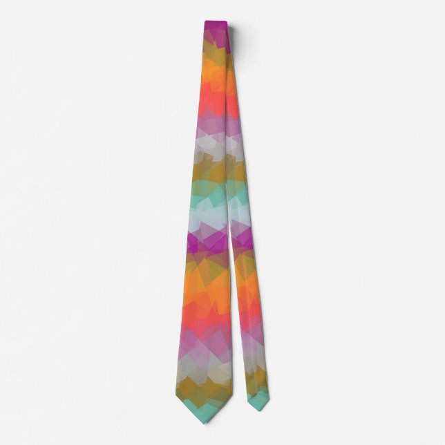 Mosaic Abstract Art #55 Tie (Front)