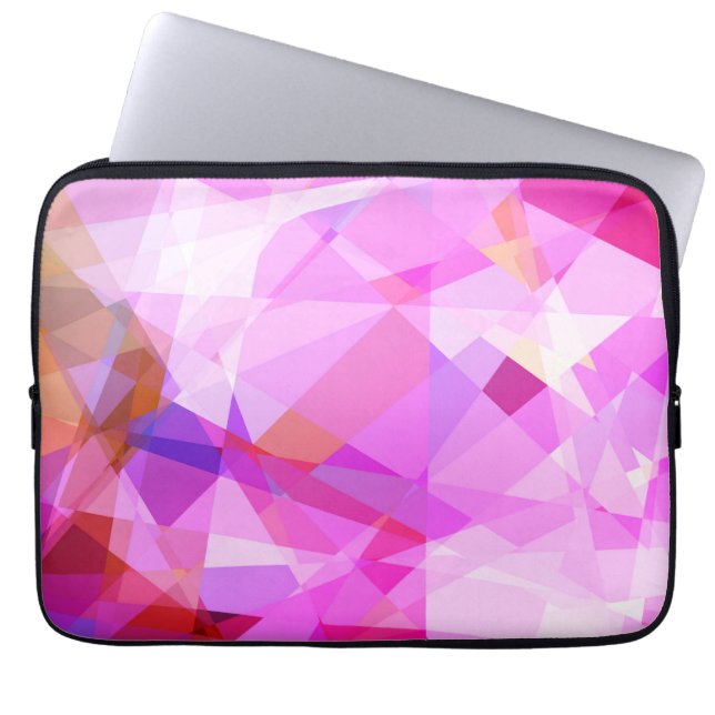 Mosaic Abstract Art | Modern Geometric Pattern #2 Laptop Sleeve (Front)