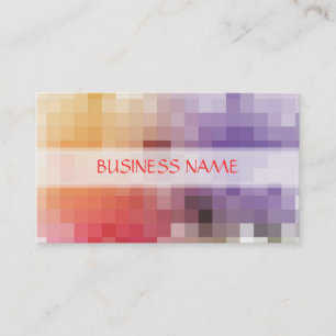 Mosaic Abstract Art Modern Geometric Pattern Business Card