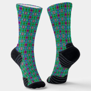 Mosaic Abstract Colour Weave Socks