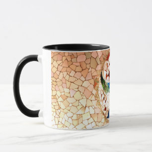 Mosaic Abstract Nonfigurative Stones Tile Gaudi Mug