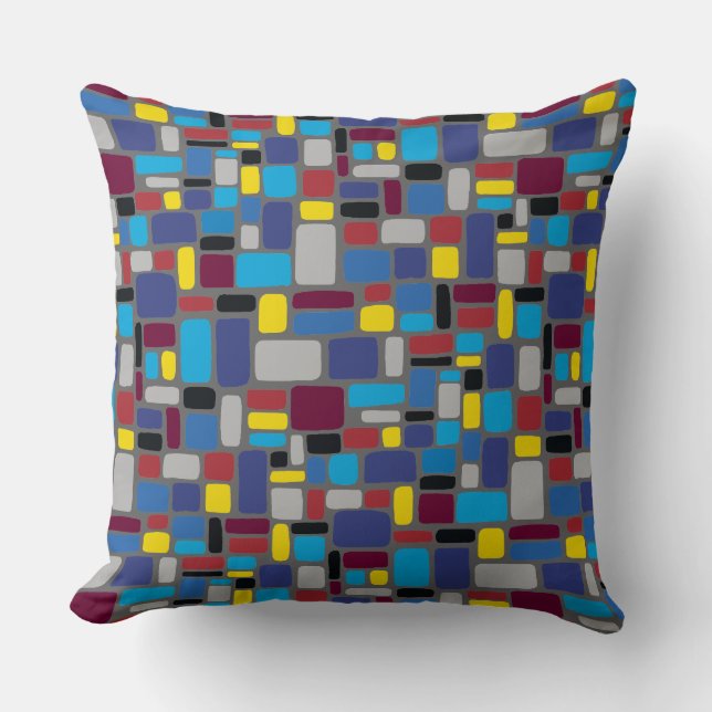 Mosaic Abstract Pattern 050721 v1 Cushion (Front)