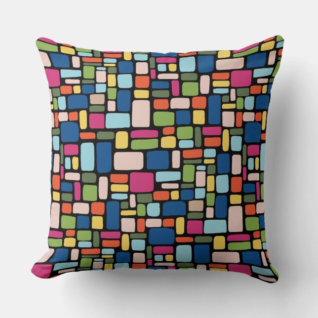 Mosaic Abstract Pattern 050721 v3 Cushion (Front)
