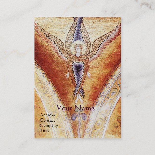 MOSAIC ANGEL Monogram Business Card (Front)