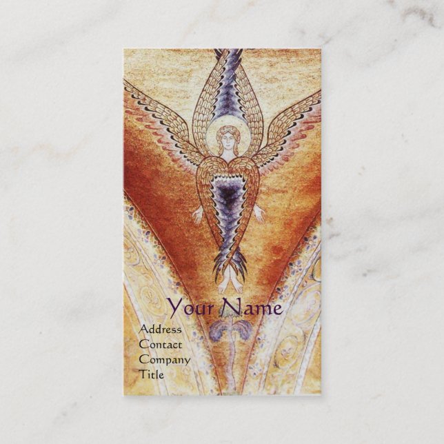 MOSAIC ANGEL Monogram Business Card (Front)