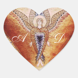 MOSAIC ANGEL Monogram Heart Sticker