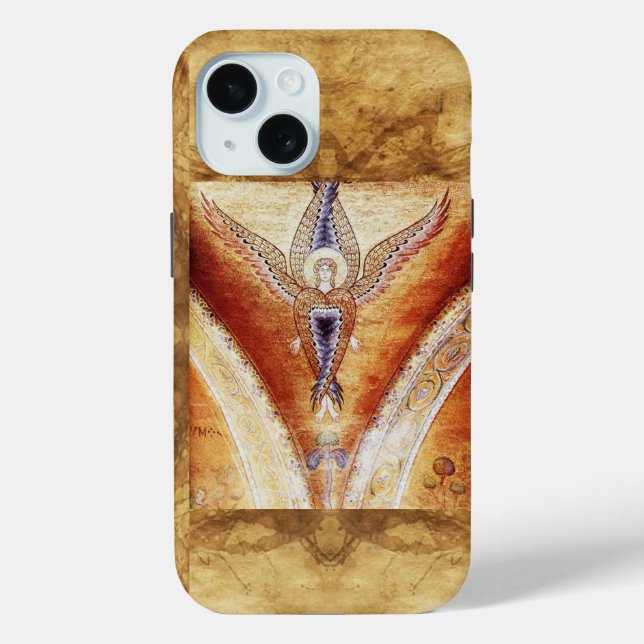 MOSAIC ANGEL  Parchment Monogram Case-Mate iPhone Case (Back)