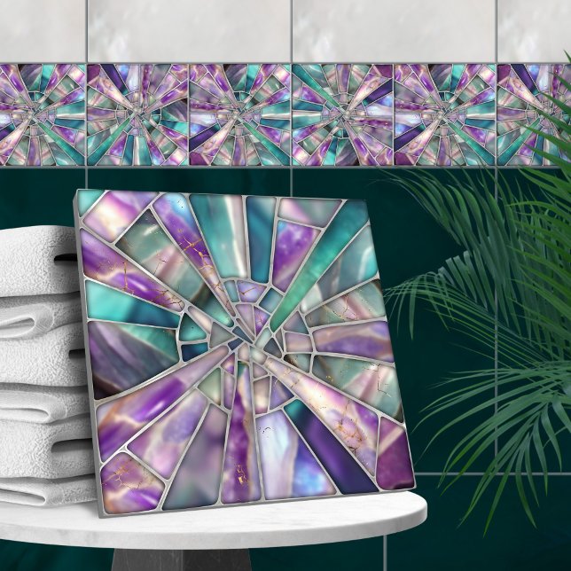 Mosaic Art - Dreamy Fluorite Ceramic Tile (Creator Uploaded)