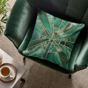 Mosaic Art - Dreamy Malachite Cushion