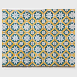 Mosaic Art Repetitive Pattern Spanish Moroccan Wrapping Paper