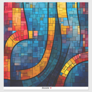 Mosaic Art Vinyl Sticker
