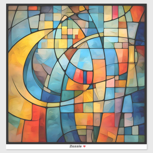 Mosaic Art Vinyl Sticker (Sheet)