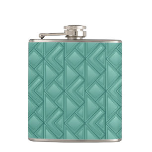 Mosaic Background Hip Flask