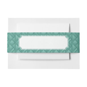 Mosaic Background Invitation Belly Band