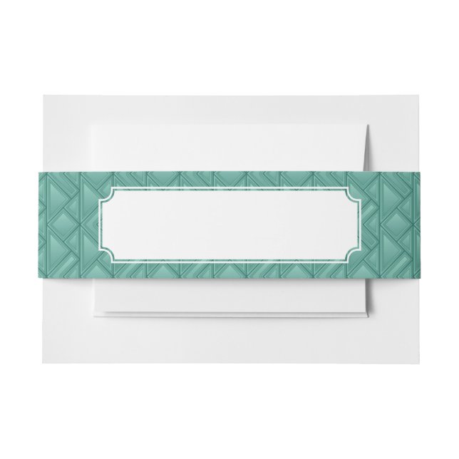 Mosaic Background Invitation Belly Band (Front Example)