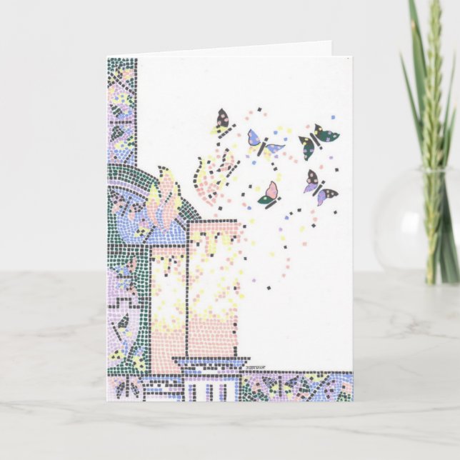 Mosaic Bat Mitzvah Card (Front)