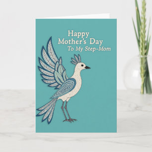 Mosaic Bird Sweet Mothers Day Card