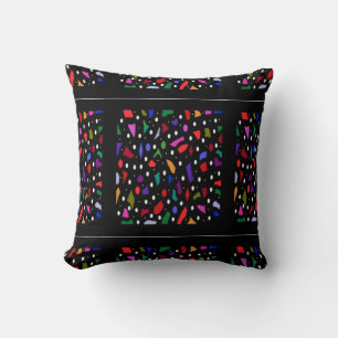 Mosaic bits and pieces pattern art        cushion
