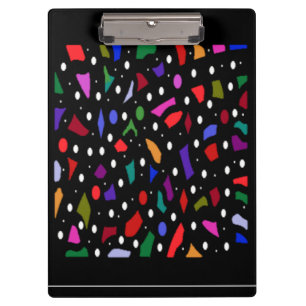 Mosaic bits and pieces pattern art  planner clipboard